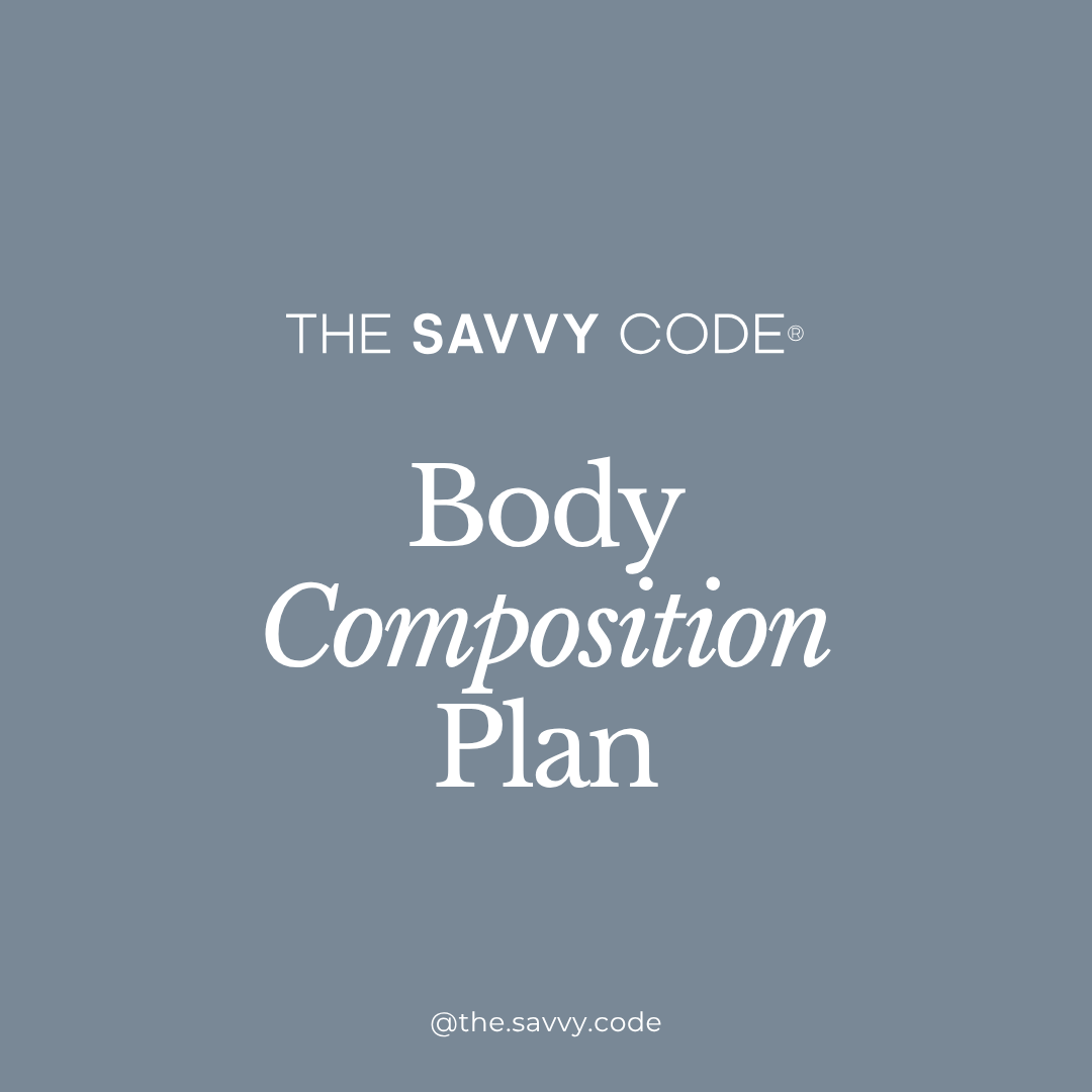 Savvy Code | Body Composition Maintenance Plan