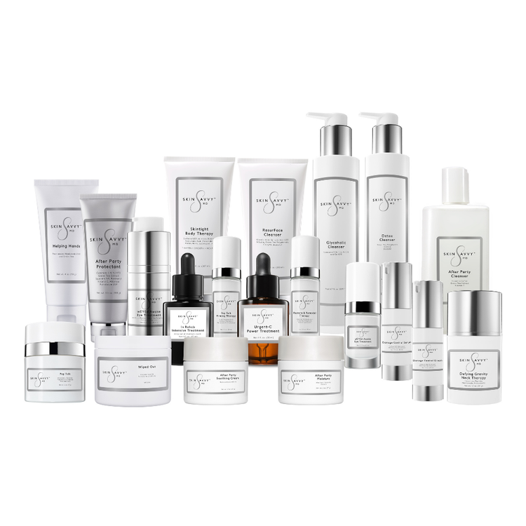 Skin Savvy Medical Spa offers their signature skincare line called Skin Savvy MD. These are medical grade products that penetrates and protects the skin keeping your skin healthy.