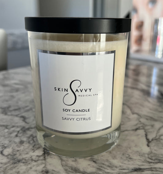 SKIN SAVVY BODY CARE CITRUS SOY CANDLE