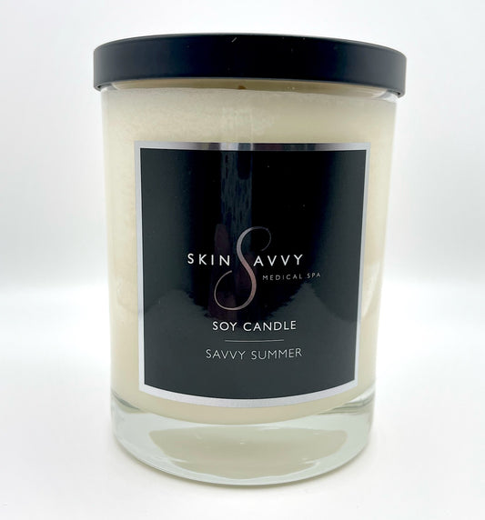 SKIN SAVVY BODY CARE SUMMER SOY CANDLE