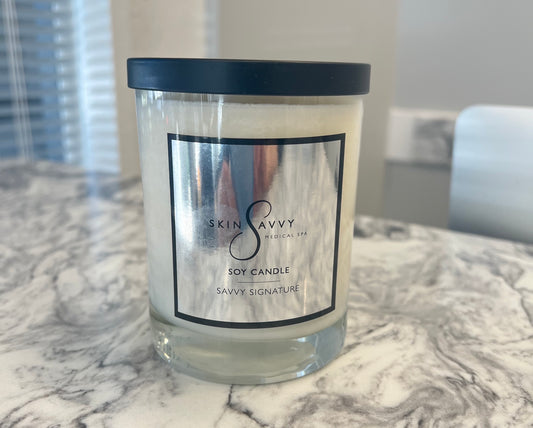 SKIN SAVVY BODY CARE SIGNATURE SOY CANDLE